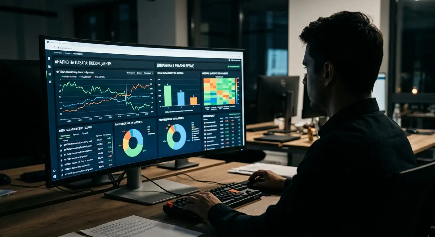 Аналитичен dashboard следи движения на коефициенти в реално време