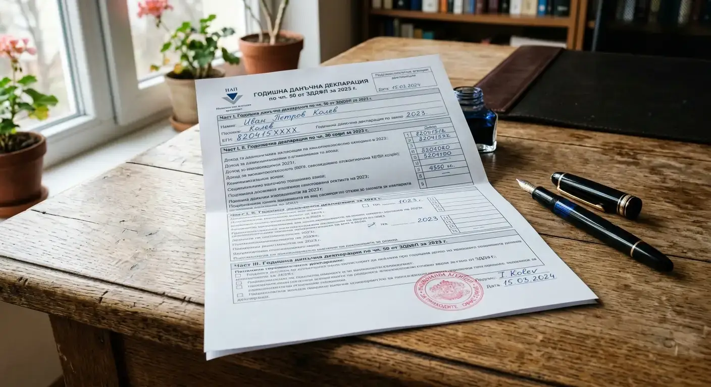 Данъчна декларация и официален документ за облагане на хазартни печалби в България