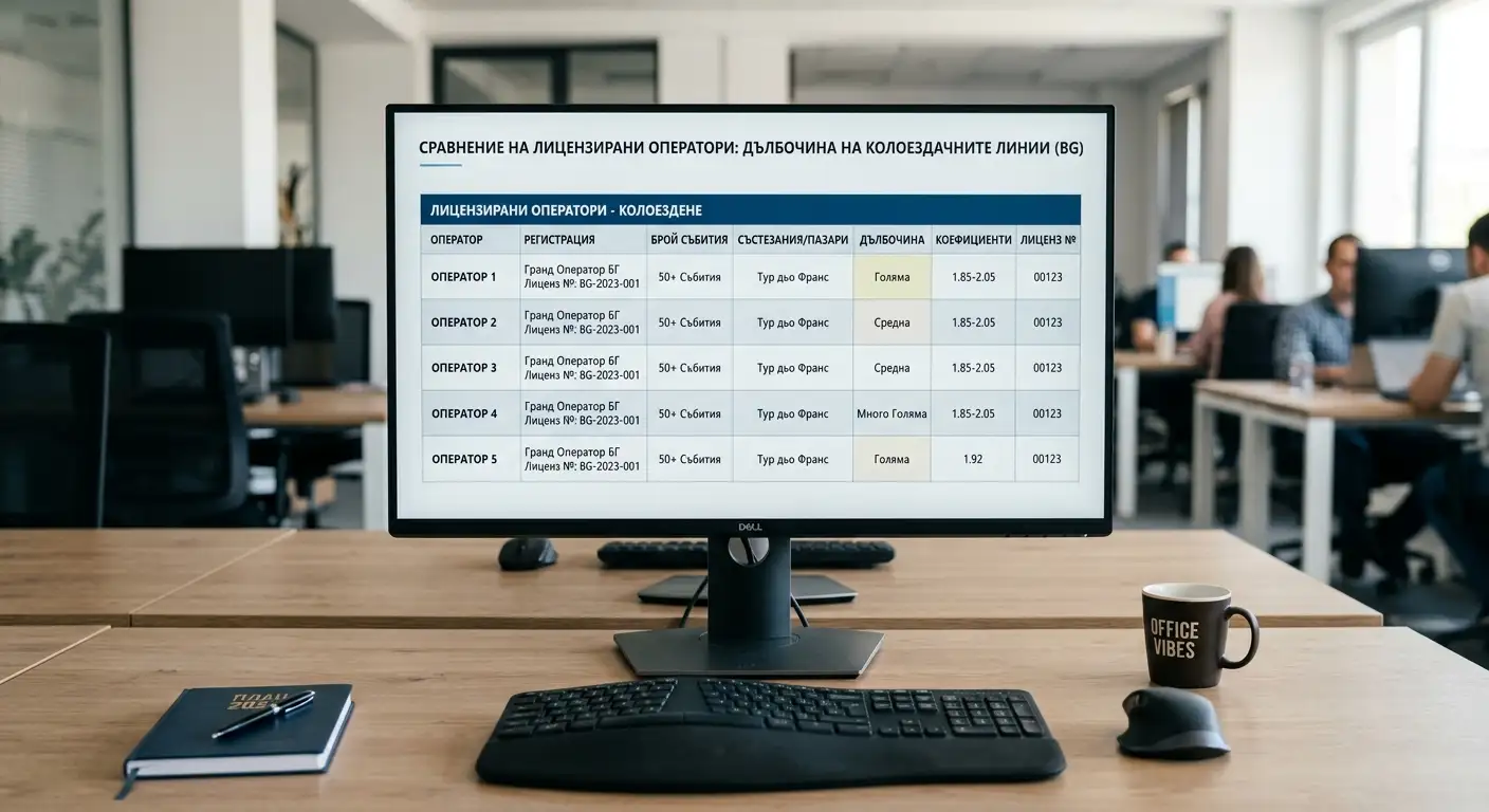 Сравнение между български букмейкъри по дълбочина на велоспорт линията